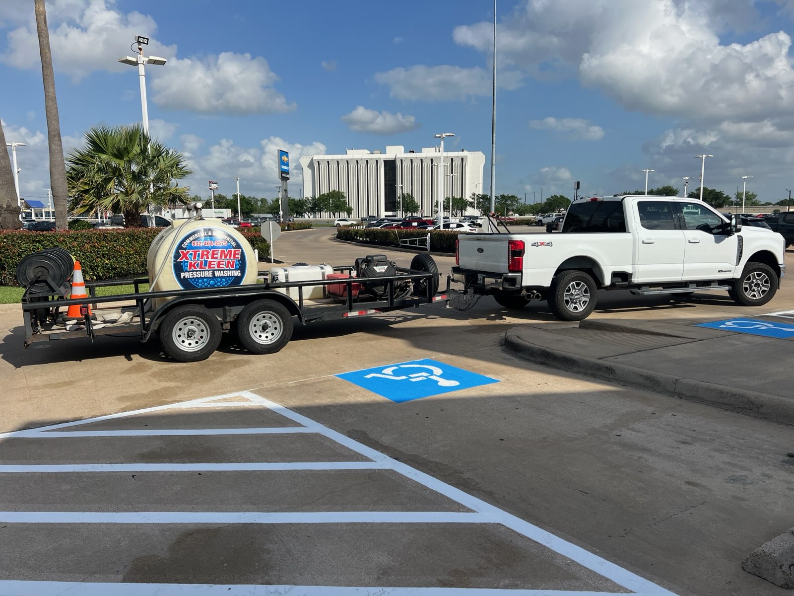 Commercial Pressure Washing performed in Houston, Texas